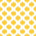 Seamless geometric pattern, ikat fabric style.