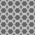 Seamless geometric pattern of intersecting lines creating hexagons. An ornament for texture, textiles and simple backgrounds Royalty Free Stock Photo