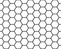 Seamless geometric pattern of intersecting lines creating hexagons. An ornament for texture, textiles and simple backgrounds Royalty Free Stock Photo