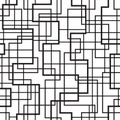 Seamless geometric pattern. Irregular abstract grid.