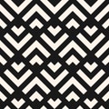 Seamless geometric pattern. Modern vector abstract black and white background, simple abstract ornament Royalty Free Stock Photo