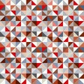 Seamless geometric pattern of multicolored squares of cool tones Royalty Free Stock Photo