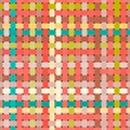 Seamless geometric pattern. Multicolored squares print for textiles, packaging. Vector illustration Royalty Free Stock Photo