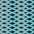 Seamless geometric pattern of multiple striped notched zigzag