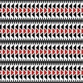 Seamless geometric pattern of multiple triangles and thick dashes Royalty Free Stock Photo
