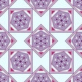 Seamless Geometric Pattern, Pink,maroon, Purple Rhombus And A Square