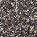 Geometric multicolored cobblestone mosaic. Seamless repeating pattern.