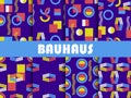 Seamless geometric pattern set. Bauhaus design. Background memphis style of the 80s. Vector Royalty Free Stock Photo