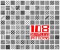 Seamless Geometric Pattern Set Royalty Free Stock Photo