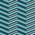 Seamless geometric pattern of striped notched zig zag lines