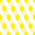 Seamless Geometric Pattern Tile with Curvy Yellow Candy Theme