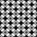 Seamless geometric pattern. Vector art.Vector Seamless Black and White Royalty Free Stock Photo