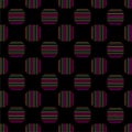 Seamless geometric pattern vector design vintage retro background abstract art with colorful horizontal and vertical lines stripes Royalty Free Stock Photo