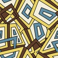 Seamless geometric pattern in vintage style. For fashion, textile, cloth, backgrounds. Vector ornament. Decorative tiles.