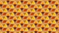 Seamless geometric pattern of warm orange and brown triangles and diamonds in a retro style Royalty Free Stock Photo