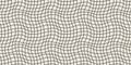 Seamless geometric pattern with woven and distorted checkers Royalty Free Stock Photo