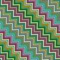 Seamless geometric pattern with zigzags. Royalty Free Stock Photo