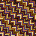 Seamless geometric pattern with zigzags. Vector illustration Royalty Free Stock Photo