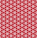 Seamless geometric red star pattern background Royalty Free Stock Photo