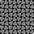 Black and white seamless repeated geometric art pattern background. Textile, books. Royalty Free Stock Photo