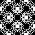 SEAMLESS BLACK AND WHITE GEOMETRIC PATTERN