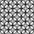 SEAMLESS BLACK AND WHITE GEOMETRIC PATTERN. Design, arts. background design