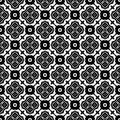 Decorative flower black and white seamless repeated geometric flower pattern background. Textile, books,str.