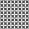 Decorative flower black and white seamless repeated geometric pattern background. Textile, books,