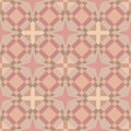 Seamless Geometric Square Tile Background in Soft Skin Colours