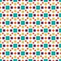 Geometric seamless square pretty unique pattern Royalty Free Stock Photo