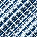 Seamless Geometric Striped Lines Blue Pattern Royalty Free Stock Photo