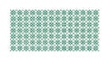 Seamless Geometric Teal & Green Star Pattern, vector design Generative AI Royalty Free Stock Photo