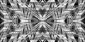 Seamless geometric textile pattern in black and white