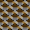 Seamless geometric texture. Interlacing pattern.