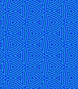 Seamless geometric triangle pattern of blue and cyan colors