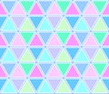 Seamless geometric triangles and hexagons mosaic colorful pattern Royalty Free Stock Photo