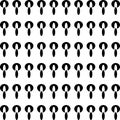 Seamless Geometric Unique Stylish Pattern Repeated Design On White Background