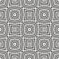 Seamless geometric vector background, black and white circular vector pattern, accurate, editable and useful background