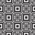 Seamless geometric vector background, black and white flora vector pattern, accurate, editable and useful background