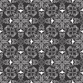 Seamless geometric vector background, flora black and white stripes vector pattern, accurate, editable and useful background for