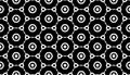 Geometric seamless pattern in black and white Royalty Free Stock Photo