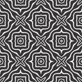 Seamless geometric vector background, simple black and white stripes vector pattern, accurate, editable and useful background for