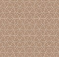 Seamless Geometric Vector Poly, Decor Texture. Continuous Wave Graphic Symmetrical Backdrop Pattern. Repetitive Classic