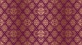 Seamless Geometric Vintage Pattern woth square ornament
