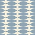 Seamless geometric wave pattern with blue forms on light background. Minimal abstract design perfect for wallpaper, textile, and Royalty Free Stock Photo