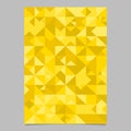 Seamless geometrical golden mosaic triangle poster template design
