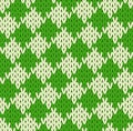 Seamless geometrical knitted pattern
