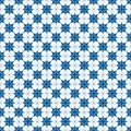 Blue and white starry seamless pattern