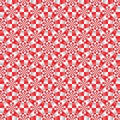 Seamless geometrical red, white and gray pattern Royalty Free Stock Photo