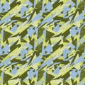 Seamless geometry urban pattern with triangular elements and grunge spots